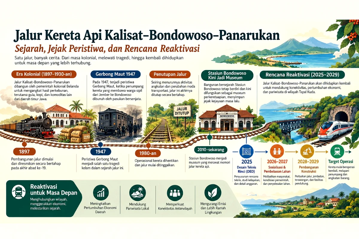 Kisah Jalur Kereta Jember-Panarukan; Hidup, Mati, dan Akan Reaktivasi