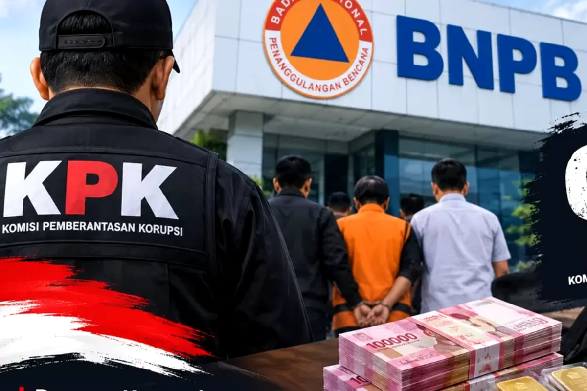    KPK Operasi Kantor Badan Nasional Penanggulangan Bencana  14 Orang Ditangkap, Uang Rp1,4 Miliar dan Emas Disita